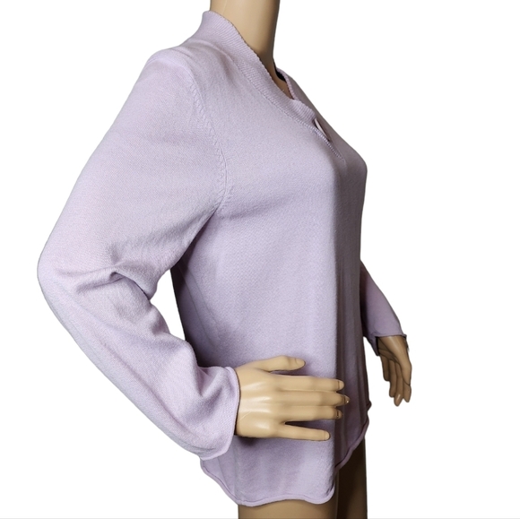J Jill long sleeve purple knit shirt - Picture 11 of 16